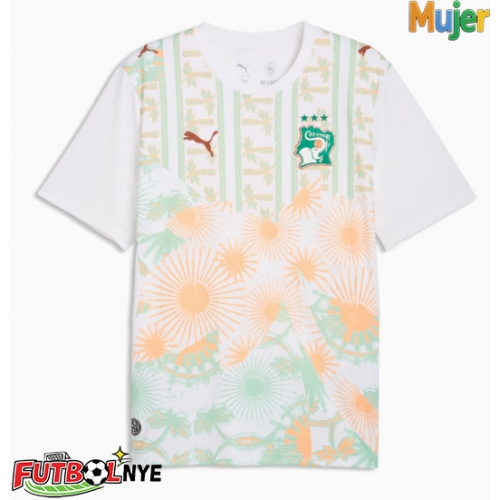 Camiseta Costa de Marfil Visitante Equipación para mujer Mundial 2026 manga corta